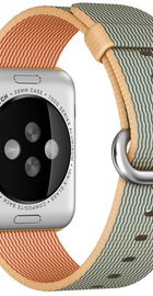 Apple Woven Nylon for Watch 38mm/40mm/41mm/42mm Gold/Royal Blue (MM9M2)