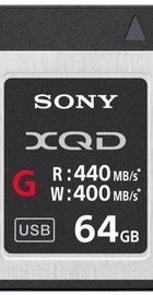 Sony 64 GB XQD G Series PCI Express 3.0 (QDG64F)