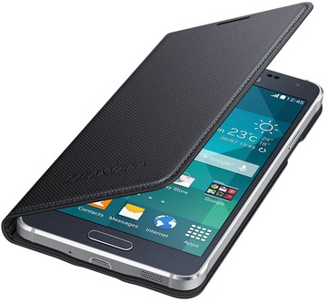 Samsung Flip Cover for Galaxy Alpha G850 (EF-FG850BBEGRU) Black