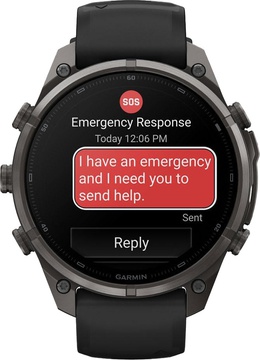 Garmin Fenix 9 Pro inReach 47mm Carbon Gray DLC Titanium w. Black/Pebble Gray Silicone B. (010-04336-10/11)
