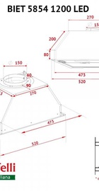Perfelli BIET 5854 WH 1200 LED