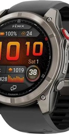 Garmin Fenix 8 Pro 51 mm AMOLED Titanium with Graphite/Black Silicone Band (010-03199-10/11)