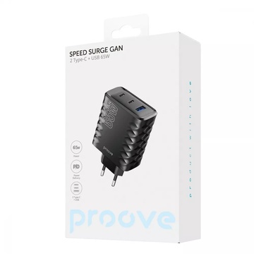 Proove Speed Surge Gan 65W (USB + 2x Type-C) White