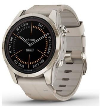 Garmin Fenix 7S Pro Sapphire Solar Soft Gold w. Limestone L. Band (010-02776-30)