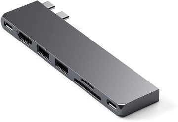 Satechi Aluminum USB-C Pro Hub Slim Adapter Space Gray (ST-HUCPHSM)