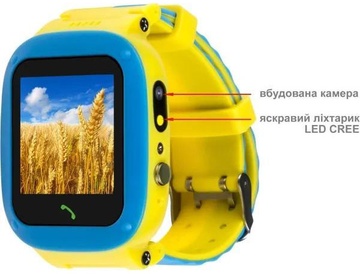 AmiGo GO004 Splashproof Camera+LED GLORY Blue-Yellow