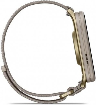 Garmin Venu X1 Soft Gold Titanium and French Grey Nylon (010-02980-33)