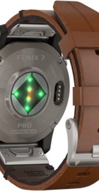 Garmin Fenix 7 Pro Sapphire Solar Titanium with Chestnut L. Band (010-02777-30)