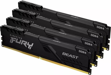 Kingston FURY 128 GB (4x32GB) DDR4 3600 MHz Beast Black (KF436C18BBK4/128)