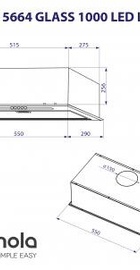 Minola HBI 5664 WH GLASS 1000 LED Line