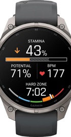 Garmin Fenix 9 Pro inReach 47mm Titanium with Graphite/Black Silicone Band (010-04336-20/21)