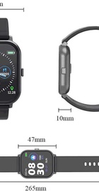 Lemfo T55 c цветным дисплеем и тонометром (Черный)