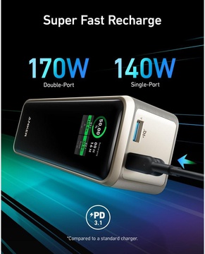 Anker Prime 27650mAh 250W Black (A1340011)