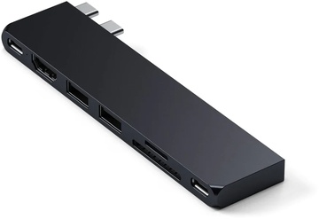 Satechi Aluminum USB-C Pro Hub Slim Adapter Midnight (ST-HUCPHSD)