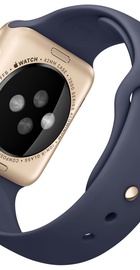 Apple Watch Sport 42mm Gold Aluminum Case with Midnight Blue Sport Band (MLC72)