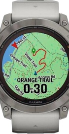 Garmin Fenix 7X Pro Sapphire Solar Titanium w. Fog Gray/Ember O. Band (010-02778-14/15)