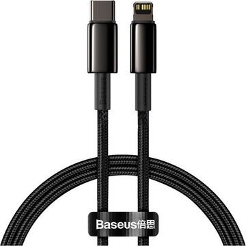 Baseus Tungsten Gold Fast Charging Data Cable Black 1m (CATLWJ-01)