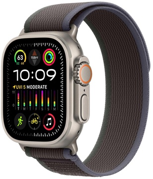 Apple Watch Ultra 2 GPS + Cellular 49mm Titanium Case with Blue/Black Trail Loop - S/M (MRF53)
