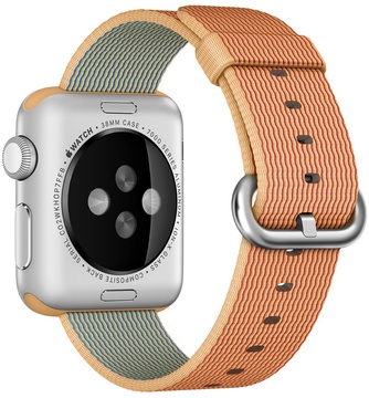 Apple Woven Nylon for Watch 38mm/40mm/41mm/42mm Gold/Red (MM9R2)