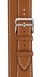 Apple Watch Hermes 38mm Series 2 Stainless Steel Case with Fauve Barenia Leather Double Tour (MNQ92)