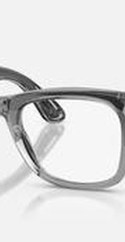Ray-Ban Meta Wayfarer Gen2 Standard Shiny Transparent Grey Frame/Clear Sapphire Lenses (RW4012 6840MF 50-22)