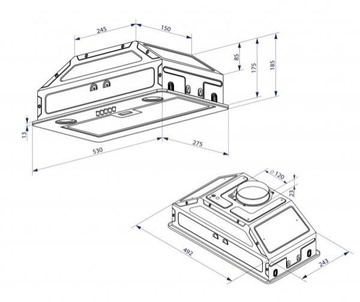 Minola HBI 5262 WH GLASS 700 LED
