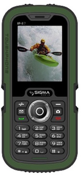 Sigma mobile X-treme IP67 Green Black (UA UCRF)