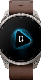 Garmin Fenix 9 Pro inReach 47mm Titanium with Walnut Leather Band (010-04336-40/41)