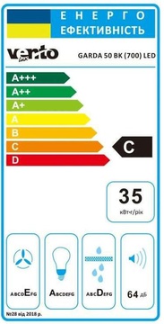 Ventolux GARDA 50 BK (700) LED