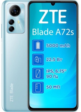 ZTE Blade A72S 4/128GB Blue (Global Version)
