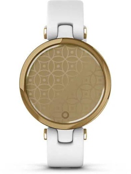 Garmin Lily Light Gold Bezel with White Case and Italian Leather Band (010-02384-B3)