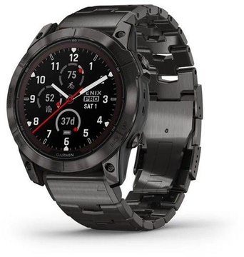 Garmin Fenix 7X Pro Sapphire Solar Carbon G. DLC Tit. with Vented Tit. Bracelet (010-02778-30)