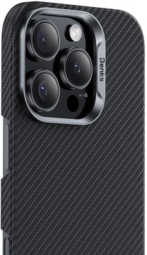Benks Armor Air Kevlar Case (600D) for iPhone 16 Pro with MagSafe Black