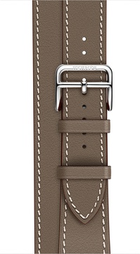 Apple Watch Hermes Barenia Leather Double Tour Regular 38mm/40mm/41mm/42mm Etoupe (MNHG2)