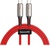 Baseus Water Drop-shaped Lamp Type-C PD2.0 60W Flash Charge Data Cable 20V 3A 1m Red (CATSD-J09)