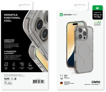 AmazingThing Omni Case for iPhone 16 Pro Max with MagSafe Grey