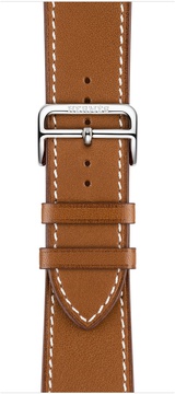 Apple Watch Hermes 42mm Series 2 Stainless Steel Case with Fauve Barenia Leather Single Tour Deployment Buckle (MNQ32)