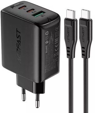 Acefast A13 PD 65W (2 Type-C + USB) Black