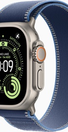 Apple Watch Ultra 3 GPS + Cellular 49mm Natural Tit. Case w. Blue/Bright Blue Trail Loop - S/M (MEWR4)