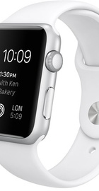 Apple Watch Sport 42mm Silver Aluminum Case with White Sport Band (MJ3N2) CPO
