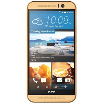 HTC One M9 Gold on Gold