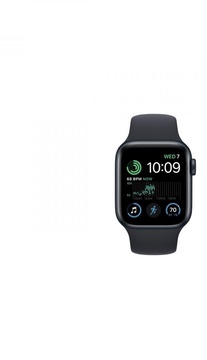 Apple Watch SE 2 GPS 44mm Midnight Aluminum Case with Midnight Sport Band (MNK03)