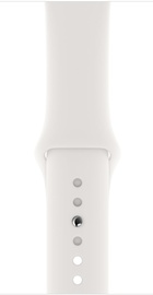 Apple Watch Series 4 GPS + Cellular 44mm Silver Aluminum Case with White Sport Band (MTUU2, MTVR2)