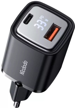 Mcdodo 33W (USB-C PD+QC3.0 LED) Black (CH-1701)