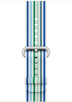 Apple Watch 42mm/44mm/45mm/46mm/49mm Woven Nylon Blue Stripe (MRHG2)