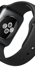 Apple Watch 42mm Space Black Stainless Steel Case with Black sport Band (MLC82)