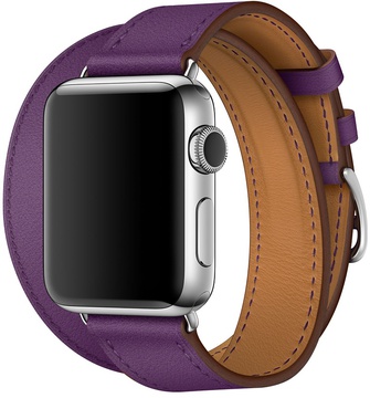 Apple Watch Hermes Barenia Leather Double Tour Regular 38mm/40mm/41mm/42mm Anemone (MNHH2)