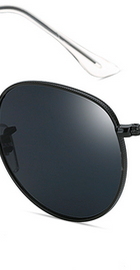 VMOERS Retro Small Round Sunglasses Men Vintage Brand Shades Male Black