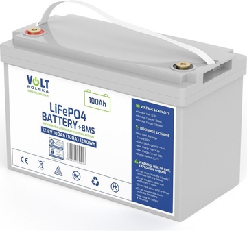 Volt Polska LiFePO4 12,8V 100Ah + BMS (6AKLI10012)