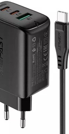 Acefast A13 PD 65W (2 Type-C + USB) Black